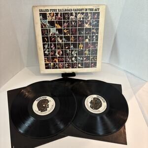 Grand Funk Railroad - Caught In The Act Double Live Vinyl LP - 1975- SABB-511445